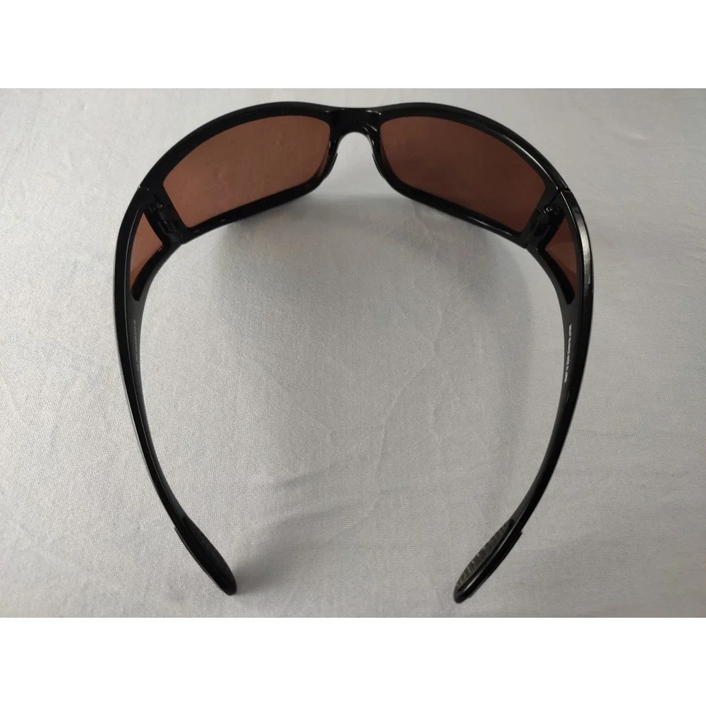 RARE Maui Jim Offshore MJ-444-02 Gloss Black HCL Bronze Polarized NEAR MINT‎